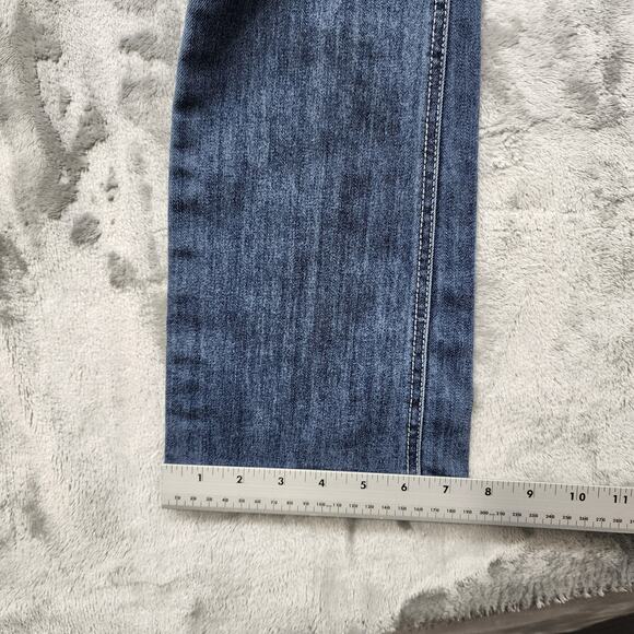 Maurices Jeans Womens 0 SHORT Blue Low Rise Slim Leg Flare Stretch Denim Casual - Picture 13 of 14